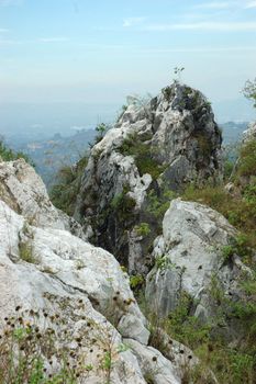 karst mountain that found in padalarang, west java-indonesia