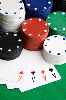 Four Aces in a poker hand