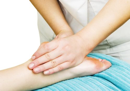 Foot massage detail image.