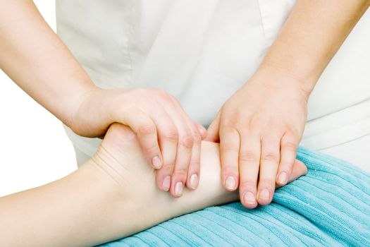 Foot massage detail image.