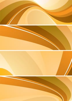Orange and brown flowing abstract design that would make ideal background