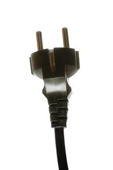 A european plug in, isolated on white with clipping path.