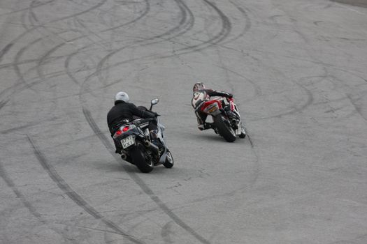 Moto race at Sports Complex "Chayka", Kyiv, Ukraine
