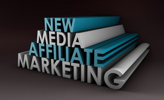 Affiliate Marketing Concept on a Online Referral
