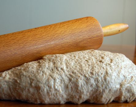 rolling-pin and dough