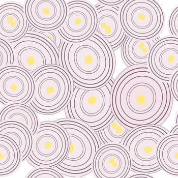 Onion slices backgroundillustration, pattern