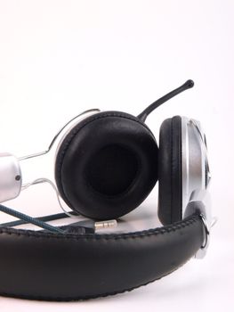 Headset. Close up on white background