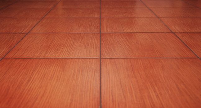 Ceramic colour of brown colour of tiled floor on kitchen.