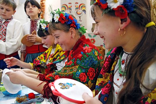 KYIV, UKRAINE- FEBRUARY 17: Ukraine national complex hosted the opening of the Pancake Week fair exhibition on Feb 17, 2007 in Kyiv, Ukraine