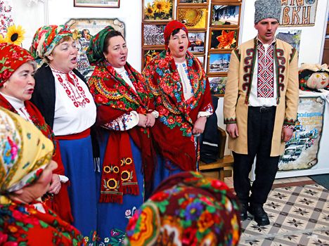 KYIV, UKRAINE- FEBRUARY 17: Ukraine national complex hosted the opening of the Pancake Week fair exhibition on Feb 17, 2007 in Kyiv, Ukraine