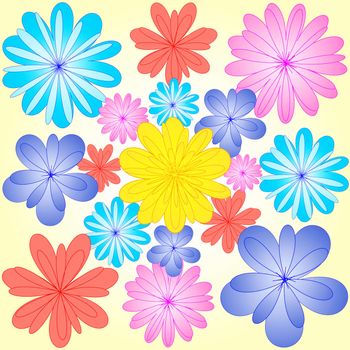 abstract spring flowers background