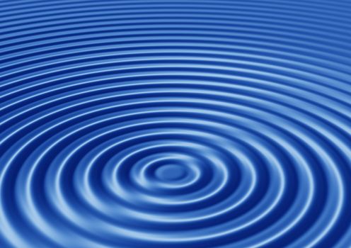 
elegant abstract concentric blue ripples with interference