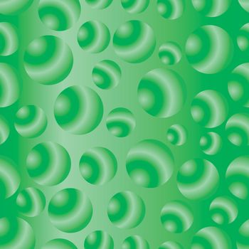 seamless green bubbles pattern