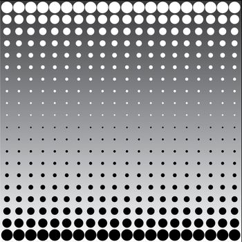 black white halftone dots pattern