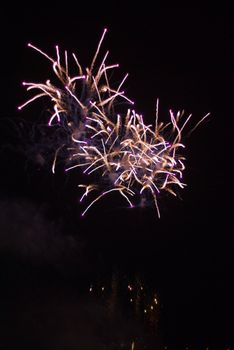 Colourful firework show - this photo is part of the series.