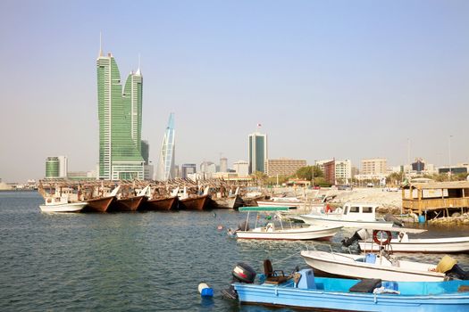 Image of Bahrain's capital city, Manama, Bahrain.