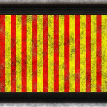 Red and yellow warning / hazard background with black frame, will tile horizontally seamlessly as a pattern