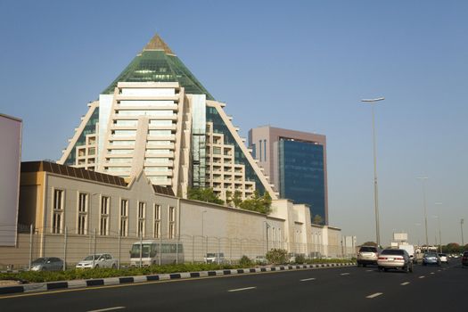 Image of Dubai skyline, United Arab Emirates.
