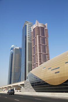 Image of Dubai skyline, United Arab Emirates.
