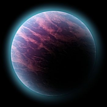 3d rendered planet, great as design element, over a black background, global warming concept
