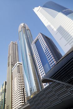 Image of Dubai skyline, United Arab Emirates.
