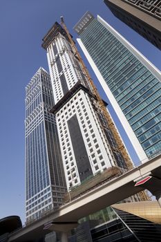 Image of Dubai skyline, United Arab Emirates.
