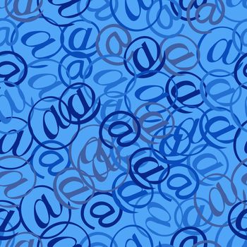 seamless at email sign background pattern, spam mail concept