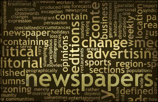 Newspapers Concept of News Updates and Headlines