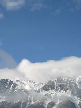 rocky mountain top view