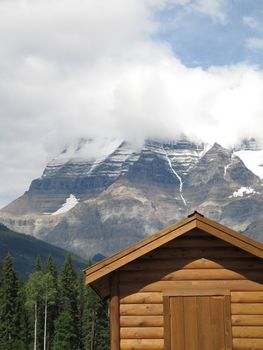 rocky mountain top view