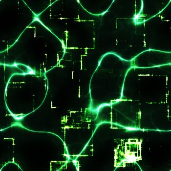 green cyber grunge background, tiles seamlessly