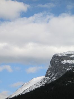 rocky mountain top view