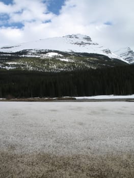 rocky mountain top view