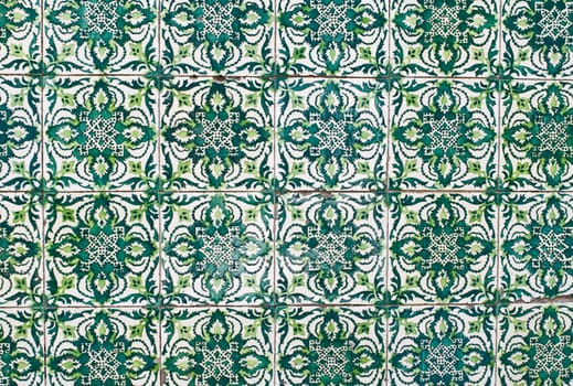 Detail of Portuguese glazed tiles.