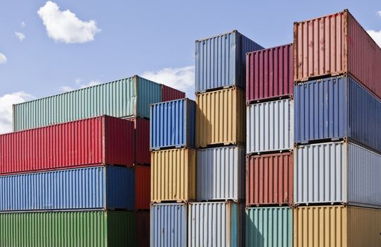 Cargo Containers at a dock