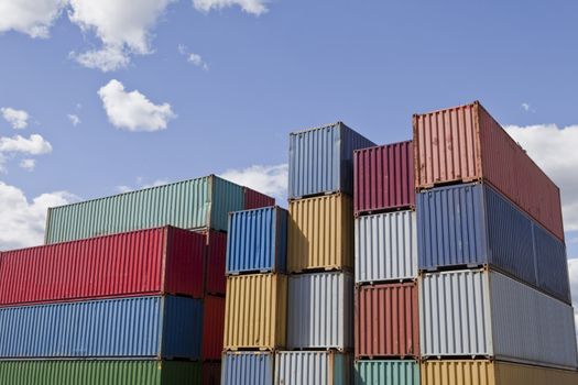 Cargo Containers at a dock