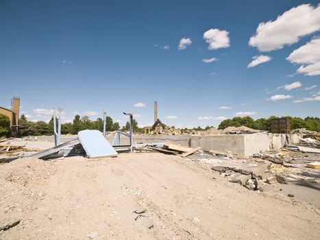 Demolished Neighbourhood on a sunny day