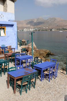 traditional greek taverna Leros island dodecanese greece