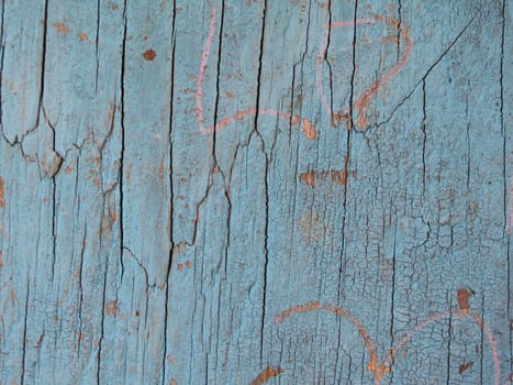 blue wood close-up