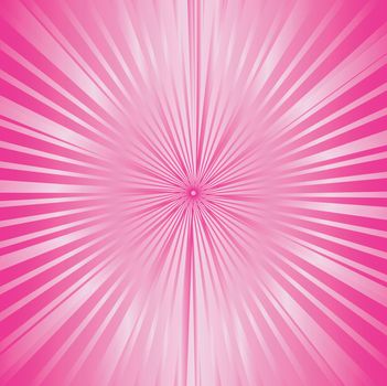 pink classical, retro style sunburst with a 3d effect