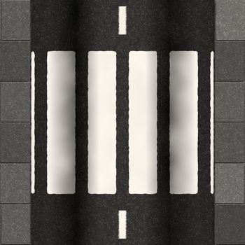 zebra crossing illustration