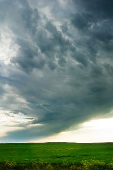 Prairie Lanscape with a vivid sky