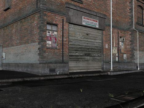 3D Illustration of an alley