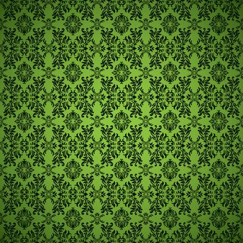 Green seamless wallpaper abstract background pattern