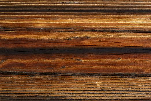 Wood detail - old rough, board background with clear wood grain.