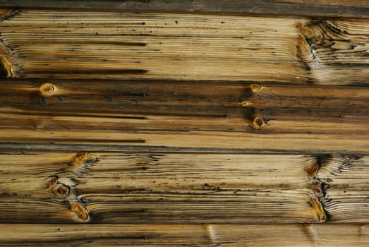 Wood detail - old rough background with knots and wood grain.