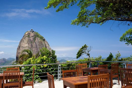 bar outdoors on the top of the hill