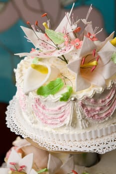 top of the wedding cake