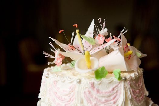 cake of bride and groom