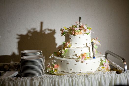 cake of bride and groom